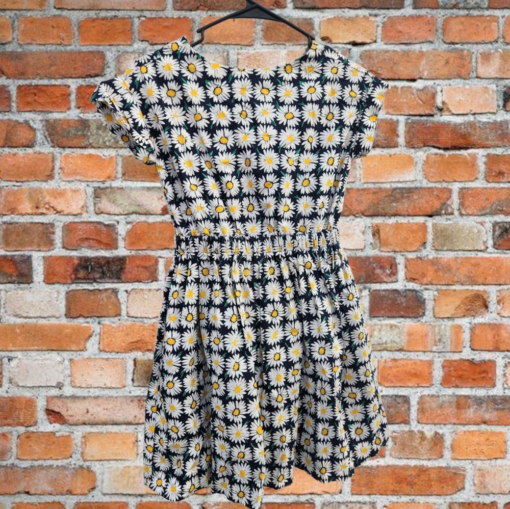 Crew Cuts Daisy Black and White Kids Dress
